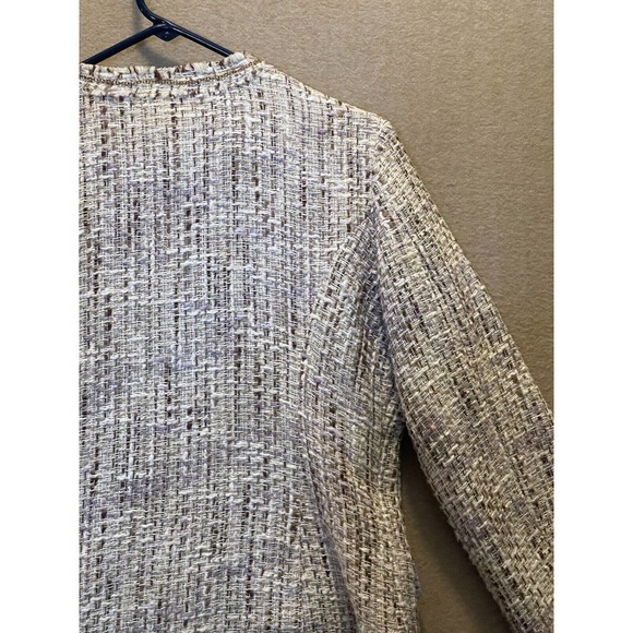 Chico's Jacket Women's 1 Brown Sparkle - Picture 10 of 12